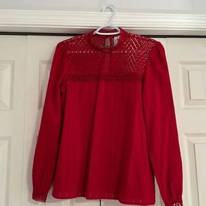 Red shirt by Kenzie. Small
